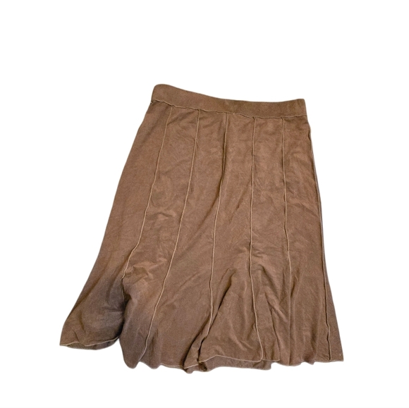 Frank Lyman Brown Flared Paneled Midi Skirt Women’s Size 18 Made in Canada - Picture 2 of 3
